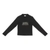 Fashion Institute Langarm-T-Shirt, mittlere Passform „Black“ 698124TMVH51073