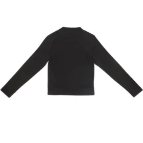Fashion Institute Langarm-T-Shirt, mittlere Passform „Black“ 698124TMVH51073
