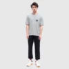 FBI Oversized-T-Shirt „Heather Grey Black“ 681314TLVG91380
