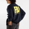 FBI Sweatshirt mit Rundhalsausschnitt „Marineblau/Gelb“ 676629TLVH14265