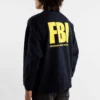 FBI Sweatshirt mit Rundhalsausschnitt „Marineblau/Gelb“ 676629TLVH14265