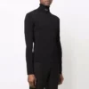 Figurbetonter Rollkragenpullover „Black“ 682003T51751000