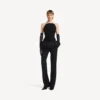 Figurbetontes Bustier-Top für Damen in Schwarz