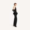 Figurbetontes Bustier-Top für Damen in Schwarz