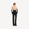 Figurbetontes Bustier-Top für Damen in Schwarz