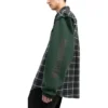 Flanellhemd mit Karomuster und Einsätzen „Green“ 658936TCM013064