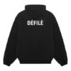 Fleece-Sport-Hoodie Schwarz 641529TJVE51000