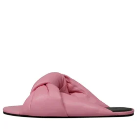 Fließende Leder-Pantoletten „Pink“ 636576WA2M05048