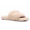 Furry-Pantoletten „Beige“ 654747W2DO19796
