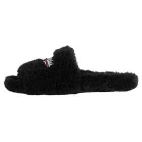 Furry-Pantoletten „Schwarz“ 654747W2DO11096
