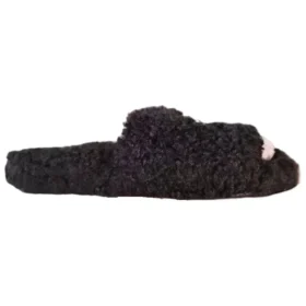 Furry Slides „Schwarz“ 654261W2DO21008