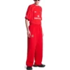 Fußball-Baggy-Jogginghose „Rot-Weiß“ 777708TPVW36643