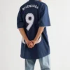 Fußball-T-Shirt Oversized „Blau“ 641664TJV054482