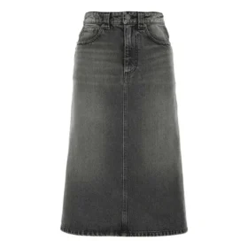 FW21 A-Linien-Rock „Washed Grey Denim“ 646913TBP477767