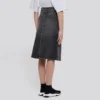 FW21 A-Linien-Rock „Washed Grey Denim“ 646913TBP477767
