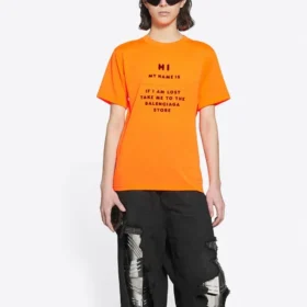FW21 Elastische Slim-Fit-Kurzarm-Shorts Orange 661705TKVH57513