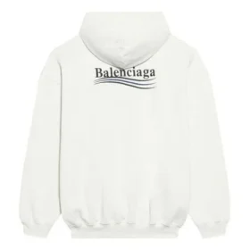 FW21 Hoodie mit Political Campaign-Aufdruck, Weiß 578135TKVI99084