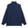 FW21 Logo Splicing Loose Jacke Unisex Marineblau 663065TKO484063