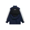 FW21 Logo Splicing Loose Jacke Unisex Marineblau 663065TKO484063