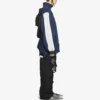 FW21 Logo Splicing Loose Jacke Unisex Marineblau 663065TKO484063
