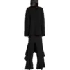 FW23 Strickjacke „Schwarzer doppelseitiger Wollstrick“ 771671T16751000