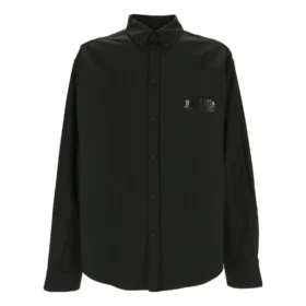Gaffer Langarmhemd, Large Fit „Black“ 719874TYB181000