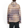 Gebleichtes kariertes Langarm-Hoodie-Shirt „Rot Weiß Schwarz“ 699223TMM059783