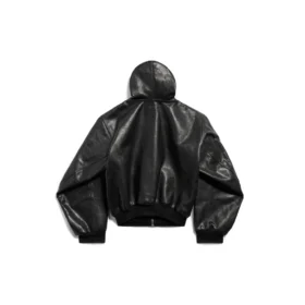 Gefütterter Hoodie mit Reißverschluss, Large Fit „Schwarz“ 790311TQS141000 Gefütterter Hoodie mit Reißverschluss, Large Fit „Schwarz“ 790311TQS141000