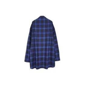 Gekariertes Hemd aus Baumwoll-Twill „Blue“ 625548T1M194450