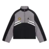Gepolsterte Trainingsjacke mit Trichterkragen „Grey Black“ 675462-TKO48-1000