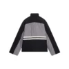 Gepolsterte Trainingsjacke mit Trichterkragen „Grey Black“ 675462-TKO48-1000