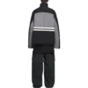 Gepolsterte Trainingsjacke mit Trichterkragen „Grey Black“ 675462-TKO48-1000