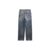 Gerade geschnittene Denim-Hose mit Doodle-Print „Blue“ 746986TOW664036