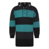 Gestreifter Oversize-Hoodie „Green Black“ 556137TDV325567