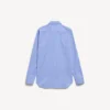 Gestreiftes Popeline-Hemd für Damen in Blau/Marineblau