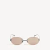Gossip Oval AF Sonnenbrille in Dark Ruthenium/Braun Gossip Oval AF Sonnenbrille in Dark Ruthenium/Braun