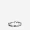 Gourmette-Armband mit BB Icon in Antiksilber