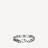 Gourmette-Armband mit BB Icon in Antiksilber