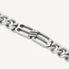 Gourmette-Armband mit BB Icon in Antiksilber
