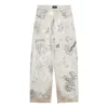 Graffiti-Baggy-Hose „Grey“ 745223TBP475411