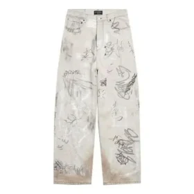 Graffiti-Baggy-Hose „Grey“ 745223TBP475411