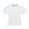 Graffiti-Logo-T-Shirt mit kurzen Ärmeln, weiß, 641590TJV969040