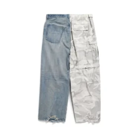 Grayscale Camo Hybrid Baggy-Hose „Light Blue“ 786645TQW556379