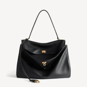 Große Rodeo-Handtasche für Damen in Schwarz