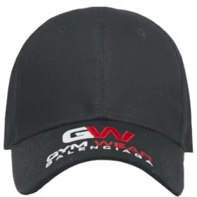 Gym Wear Baseballkappe aus Canvas „Black“ 623903410B21000