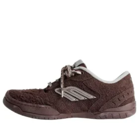Hamptons Suede Sneaker „Dark Brown Grey“ 841765WHPSU2290WHITE