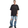 Handgezeichnetes Balenciaga-T-Shirt, Large-Passform „Schwarz“ 641675TOVO51070