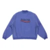 Handgezeichnetes Oversize-Sweatshirt im Stil einer Political Campaign „Blue“ 720428TNVE84119