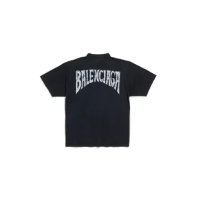 Handgezeichnetes T-Shirt, Medium Fit „Black Faded“ 764235TPVU41569