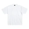 Handgezeichnetes T-Shirt, mittlere Passform „Weiß“ 764235TPVU49601